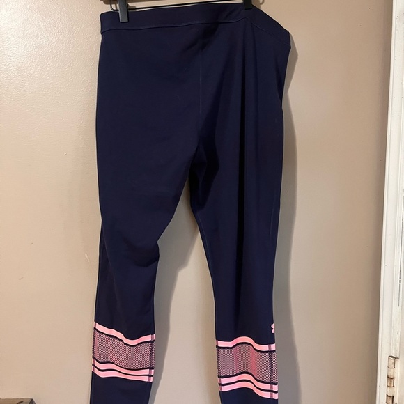 Navy Under Armour Leggings with Pink Accents - Picture 3 of 3